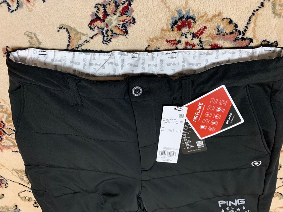 新品未使用PING ゴルフエアーフレイクジョガーパンツLL
