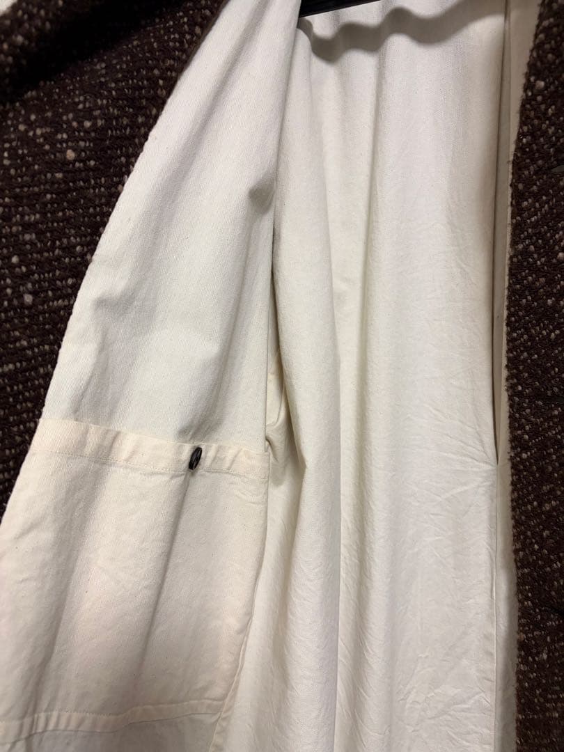 YAECA ヤエカ ダスターコート ロングコート ウール ブラウン 茶系