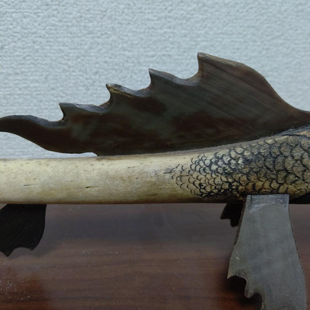 珍品　鯨骨　鯨の骨や髭などで作られた彫刻　　インテリア　オブジェクト　クジラ