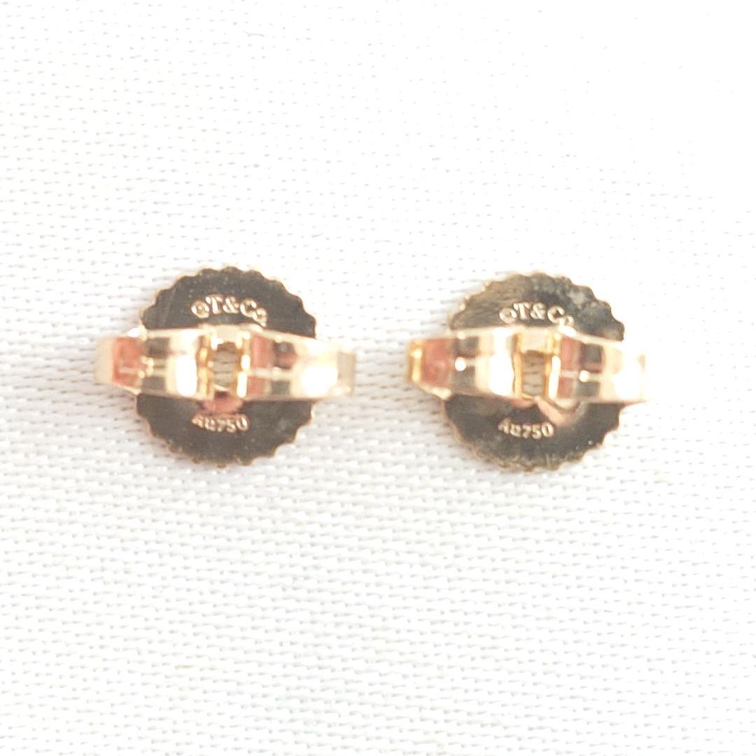 【美品】ティファニー K18 バイザヤード ダイヤモンドピアス 7219