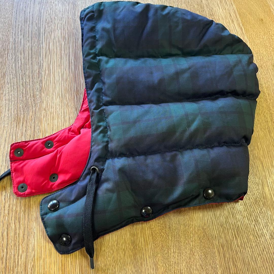 美品　ポロラルフローレン　ダウンベスト　チェック柄　フード付き　L