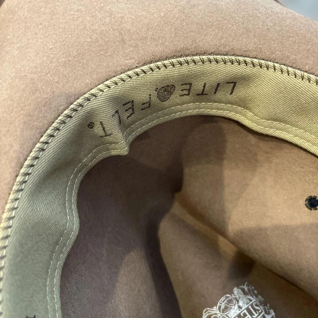 ベージュ ウール カウボーイハット　ステットソン