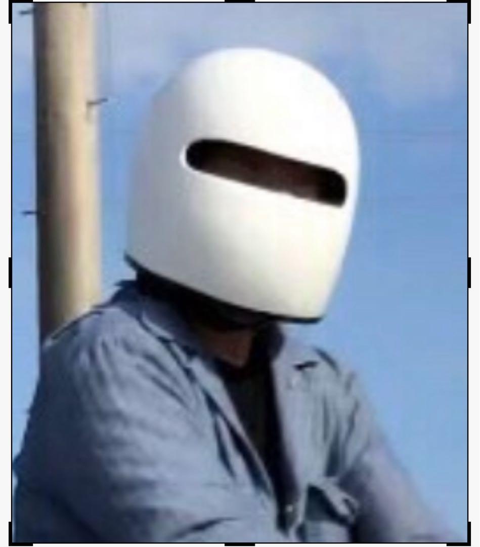 族ヘル　細目　加工　族　カフェ　族車　暴走族　旧車　フルフェイス