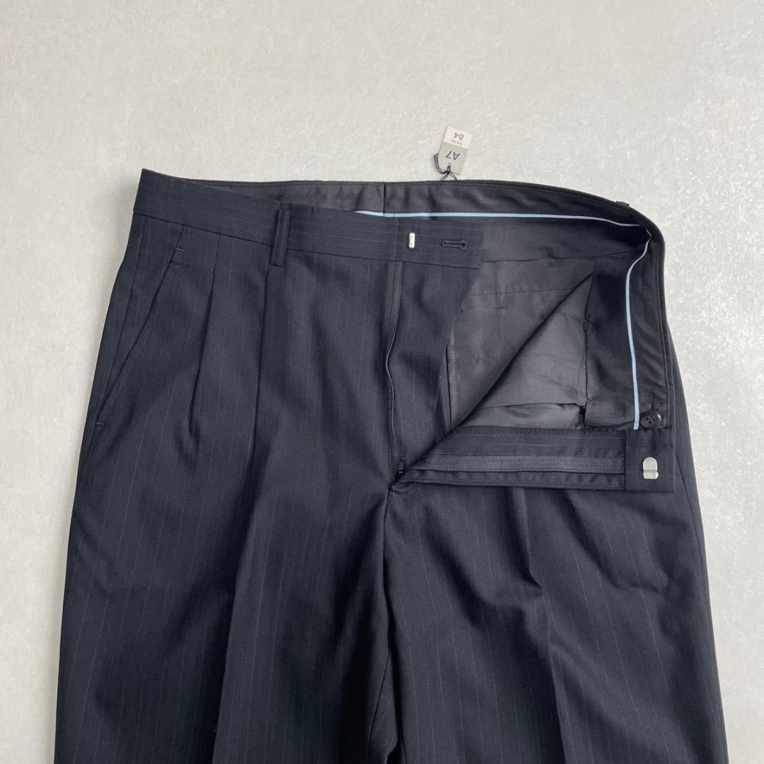 新品タグ付　90s　ヴィンテージ　セットアップ　ダブルスーツ　ネイビー×イエロー