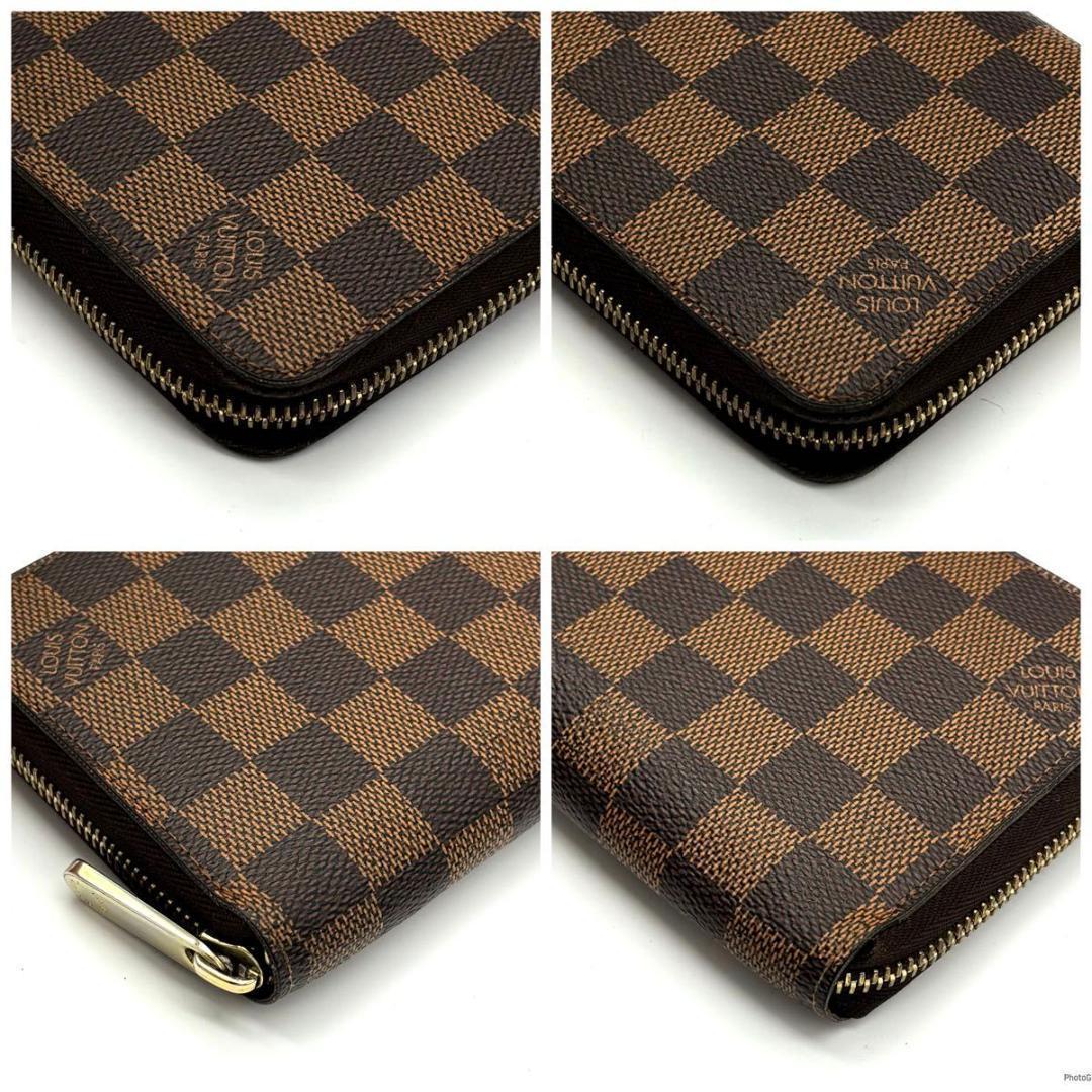 【超美品】ルイヴィトン ジッピーウォレット ダミエ ラウンドファスナー 長財布