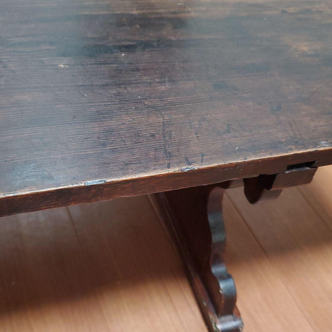 古い　長テーブル　ローテーブル　テーブル　アンティーク　骨董　古道具　オブジェ