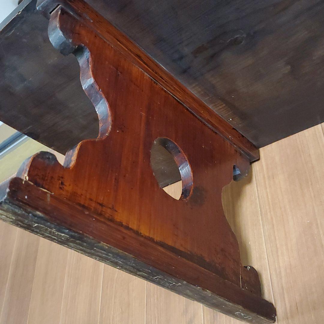 古い　長テーブル　ローテーブル　テーブル　アンティーク　骨董　古道具　オブジェ