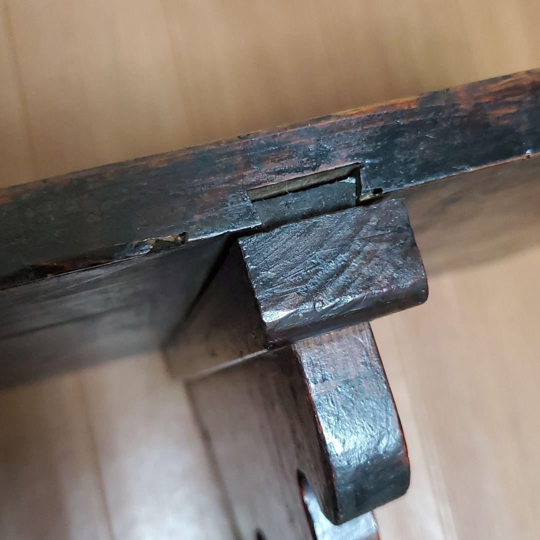 古い　長テーブル　ローテーブル　テーブル　アンティーク　骨董　古道具　オブジェ