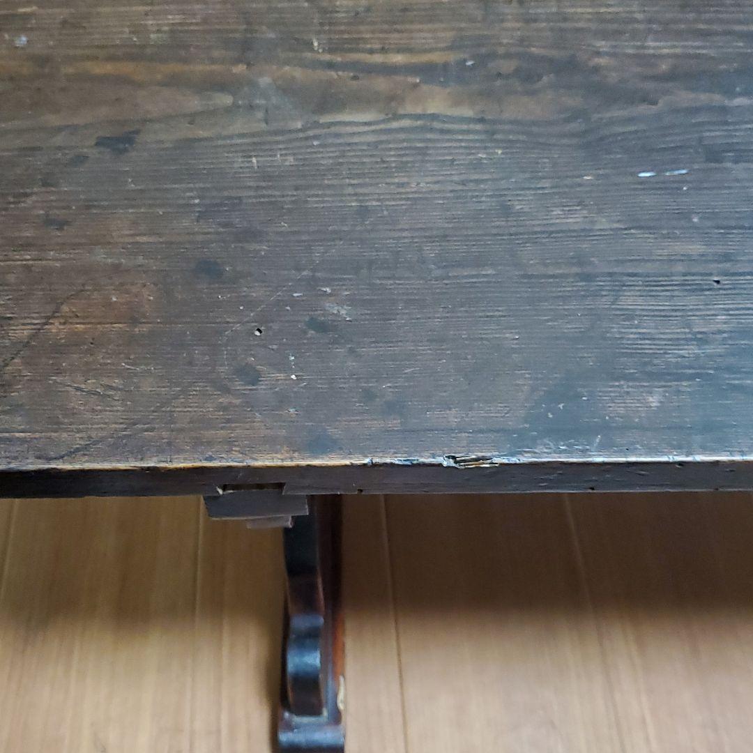 古い　長テーブル　ローテーブル　テーブル　アンティーク　骨董　古道具　オブジェ