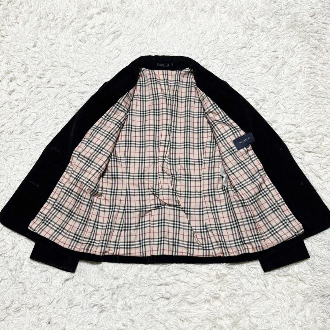 極美品 バーバリー ロンドン テーラードジャケット コーデュロイ ノバチェック