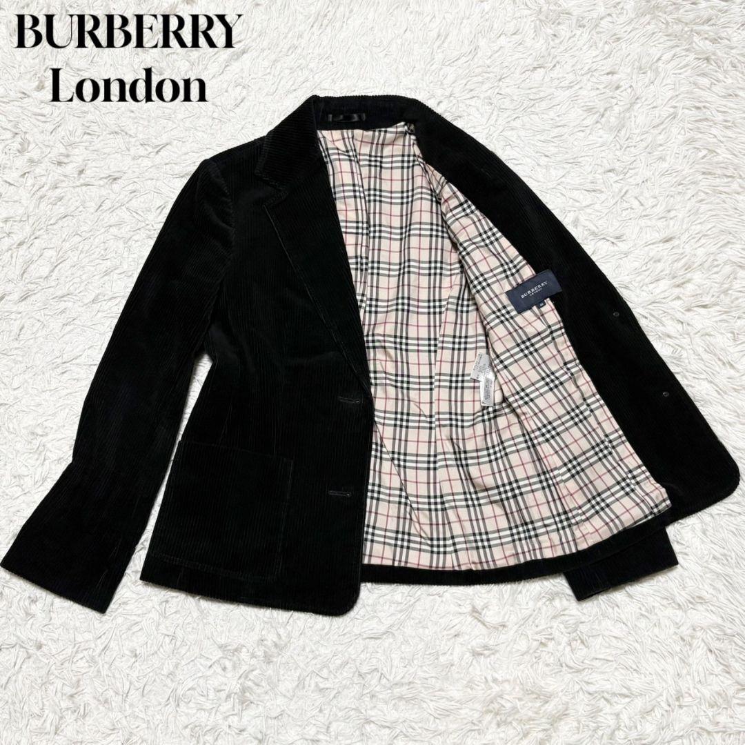 極美品 バーバリー ロンドン テーラードジャケット コーデュロイ ノバチェック