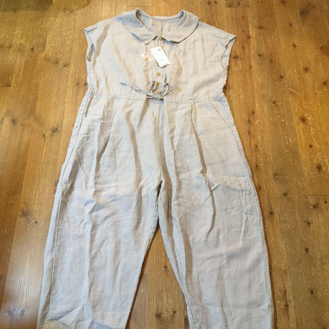 nest Robe　ネストローブ　リネン襟付きサロペット