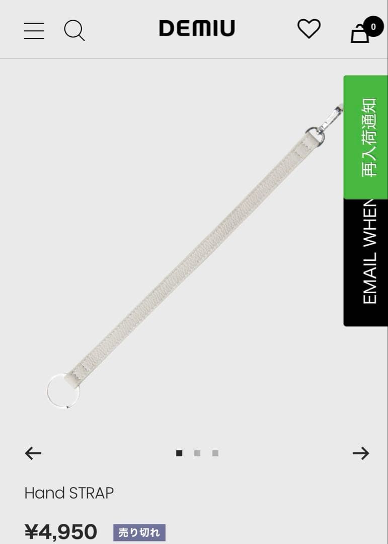 美品 DEMIU POCHEFLAT iPhone15Pro ケース　ストラップ