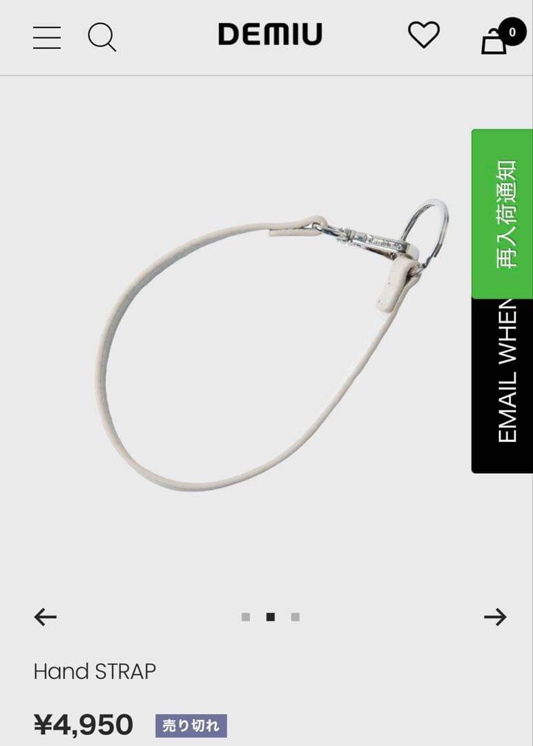 美品 DEMIU POCHEFLAT iPhone15Pro ケース　ストラップ