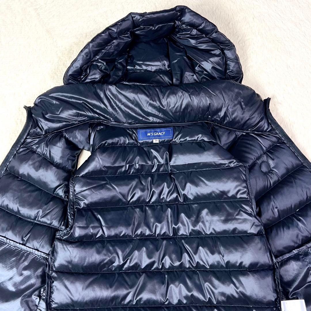 『美品』M'S GRACY エムズグレイシー ライトダウンベスト ブラック　38