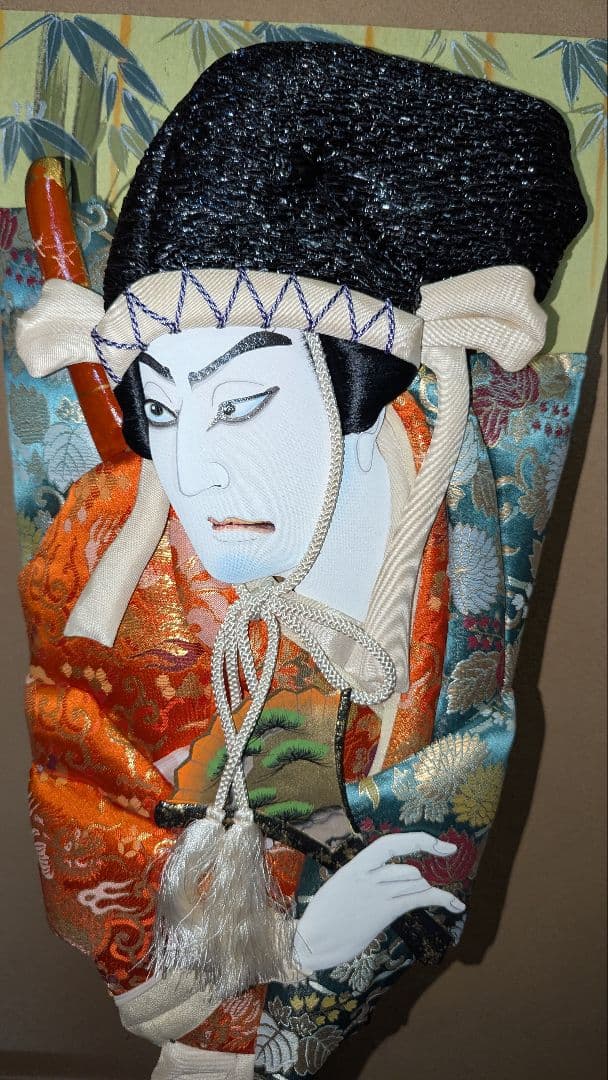 【アンティーク】昭和47年頃　押絵羽子板　歌舞伎