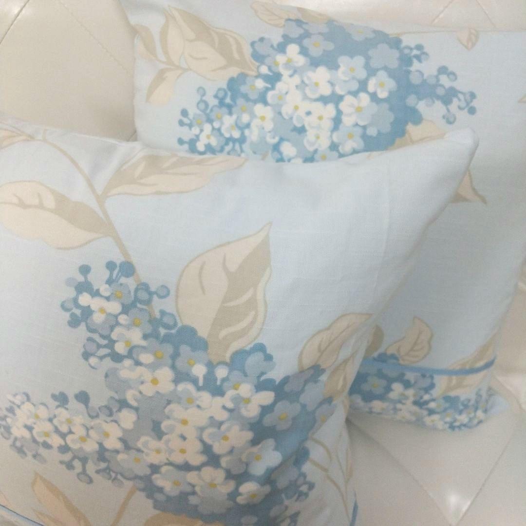 専用B様 ローラアシュレイ ポートランドコバルト ハンドメイドクッションカバー