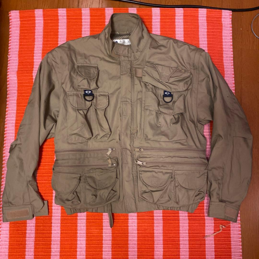 90s Columbia PFGフィッシングジャケット　ベスト　2way L