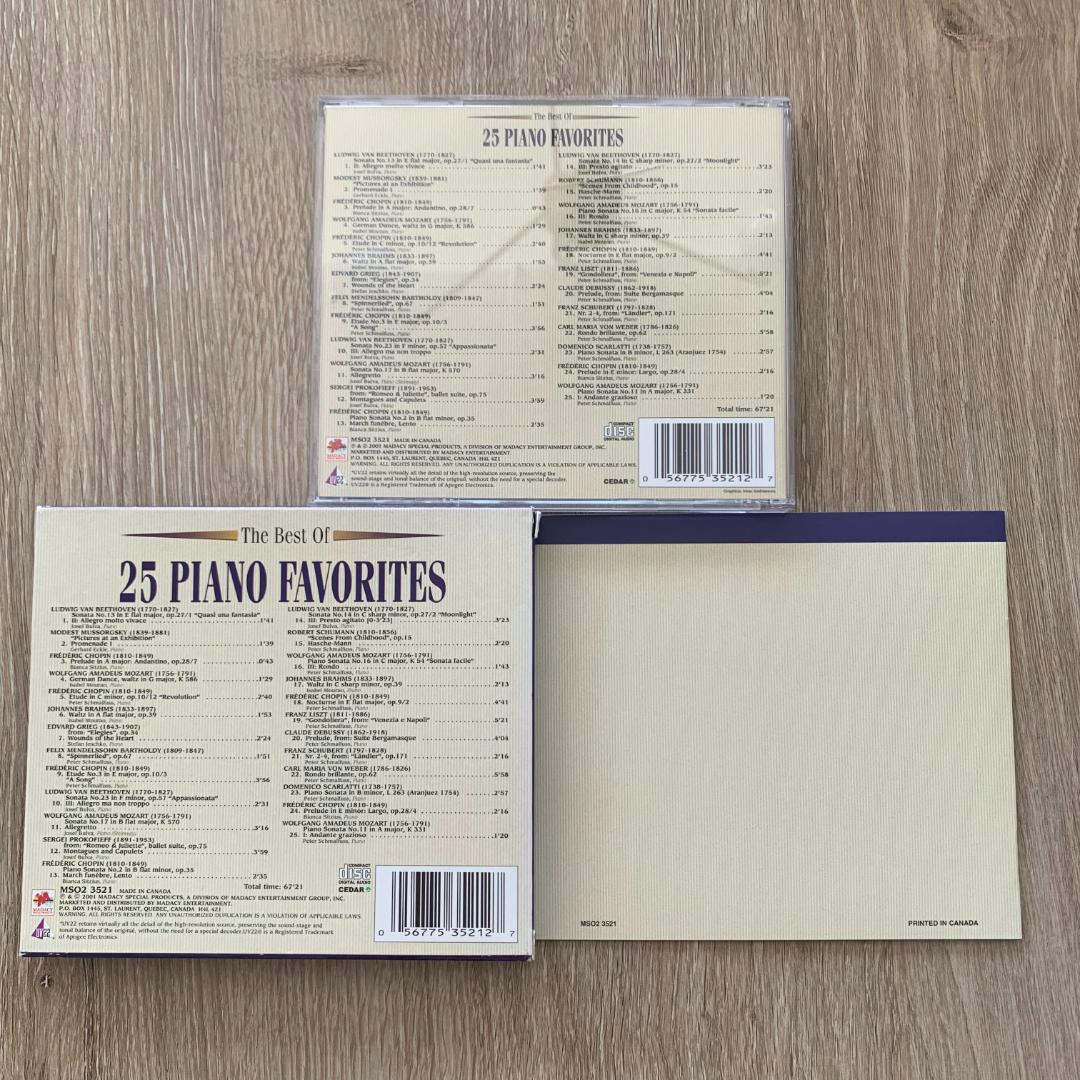 Best of 25 Piano Favorites：美品CD