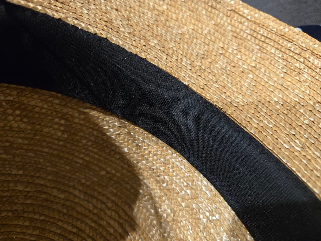 石田製帽　カサブランカ　ストローハット　麦わら帽子