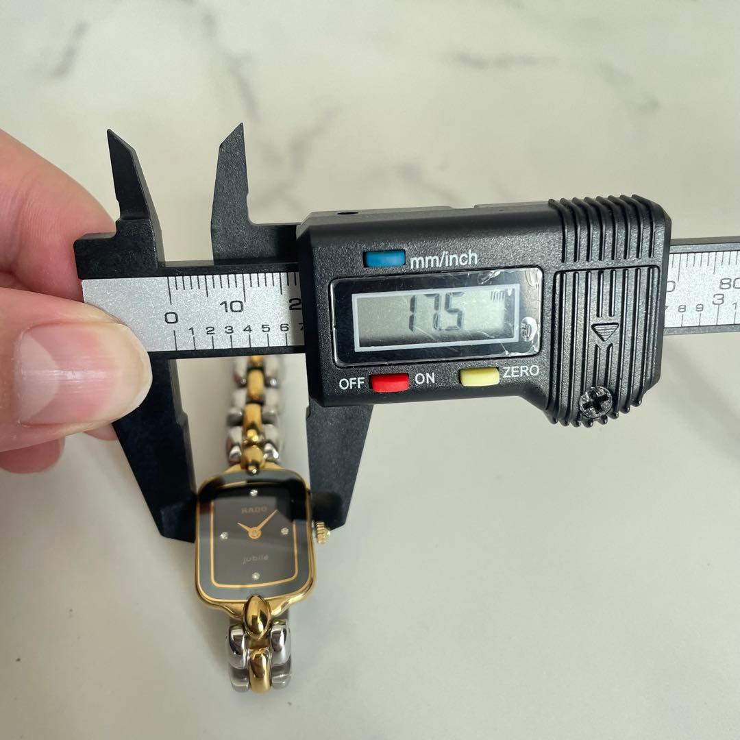 稼動品　美品　RADO ジュビリー　4Pダイヤ　コンビカラー　ドレス　腕時計