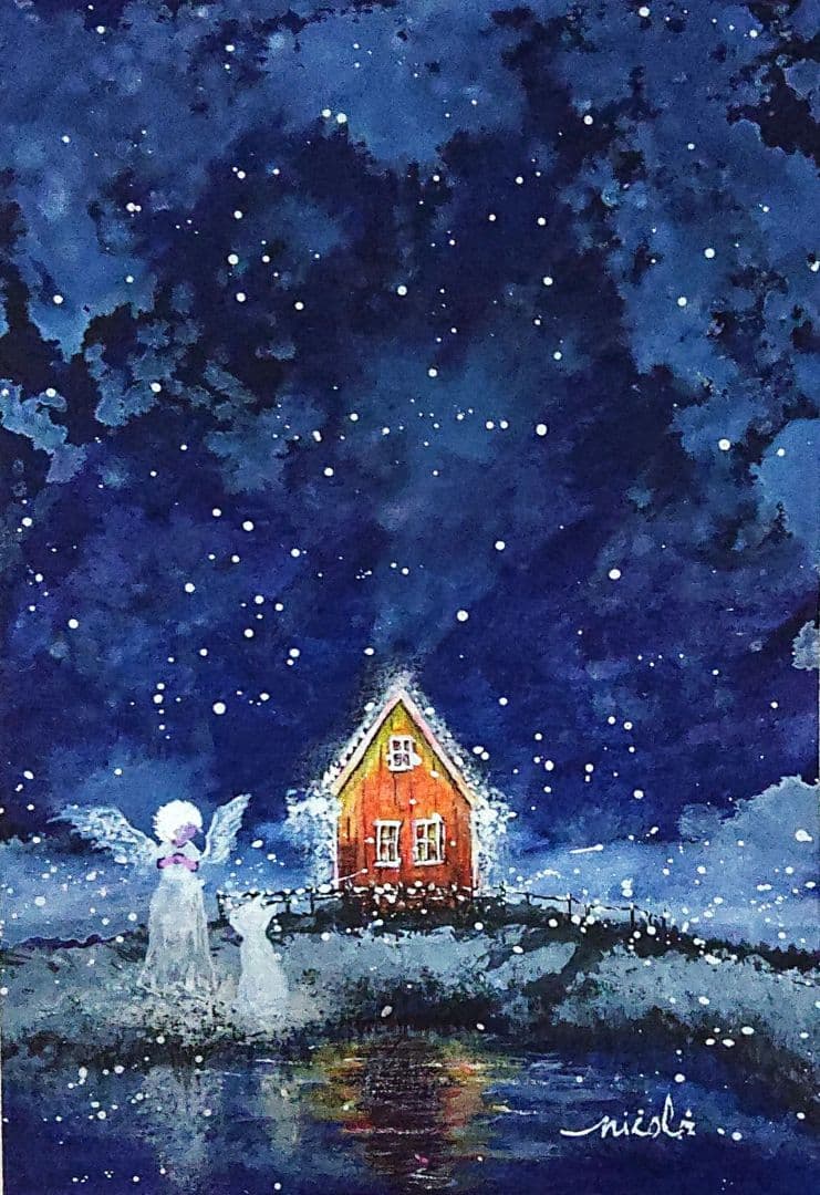 絵画 ★momorin★ Fiskars 929 他2点A5 原画 ア−ト