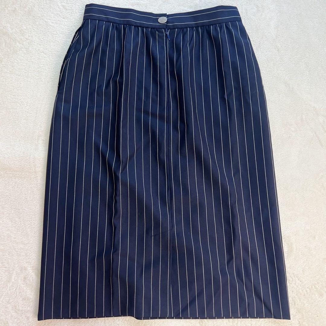 ヴィヴィアンウエストウッド ストライプ オーブボタン ウール スカート　42