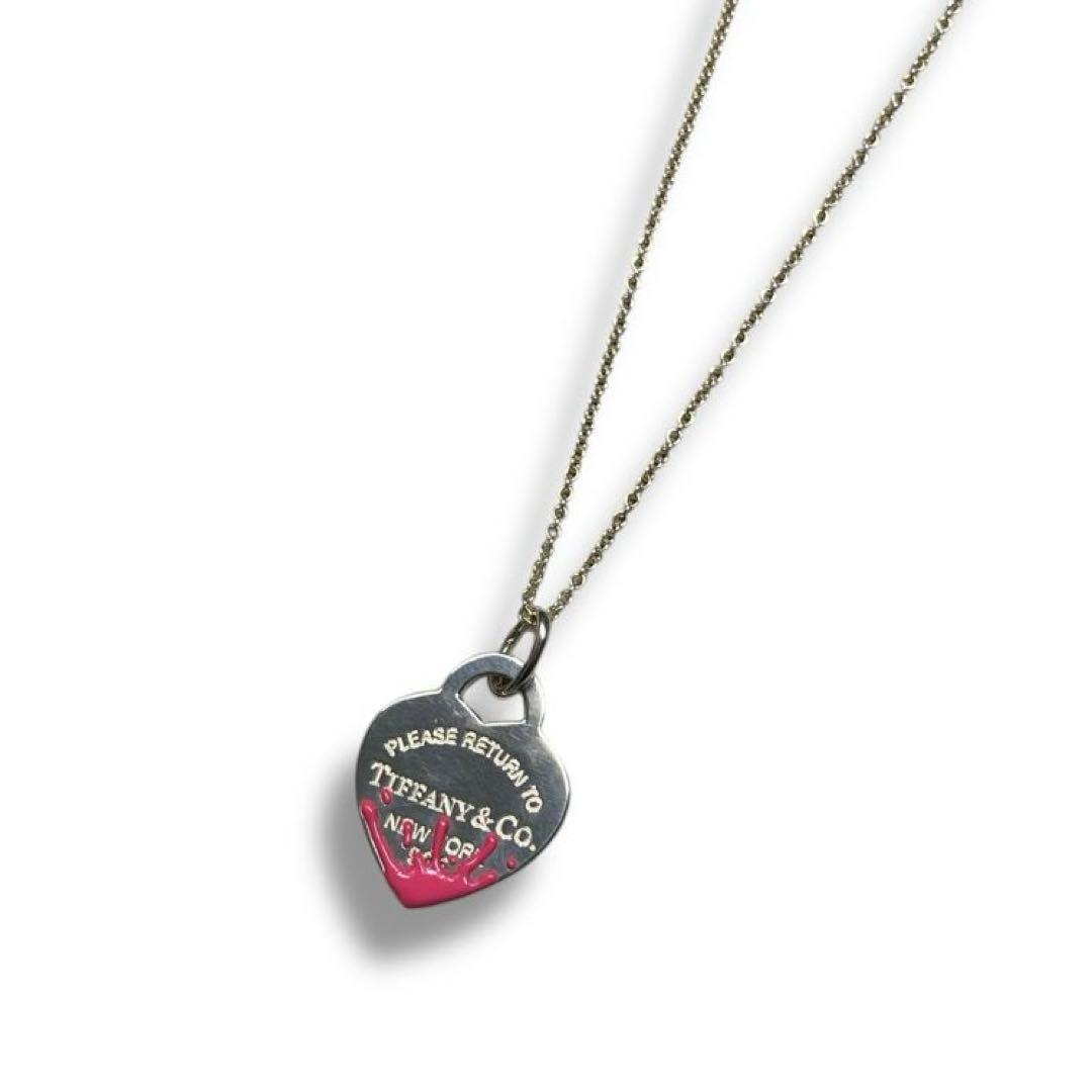美品 Tiffany スプラッシュ ペイント ネックレス シルバー925 希少