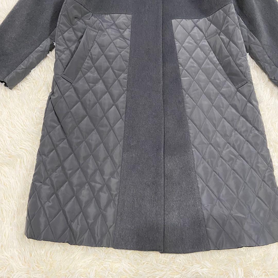 最終価格！新品オペークドットクリップ　ウールカシミヤブレンド キルティングコート