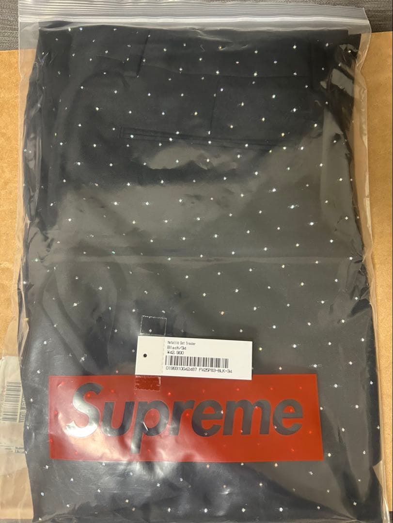 サイズ34 Supreme シュプリーム メタリックドット トラウザー