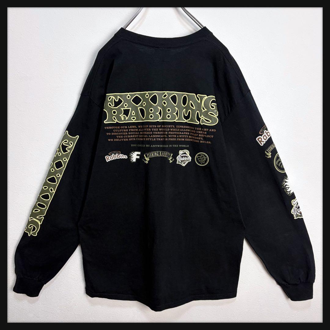 【美品★伊勢限定】FR2 月限定カラー ビッグロゴ 長袖Tシャツ ロンT カーキ