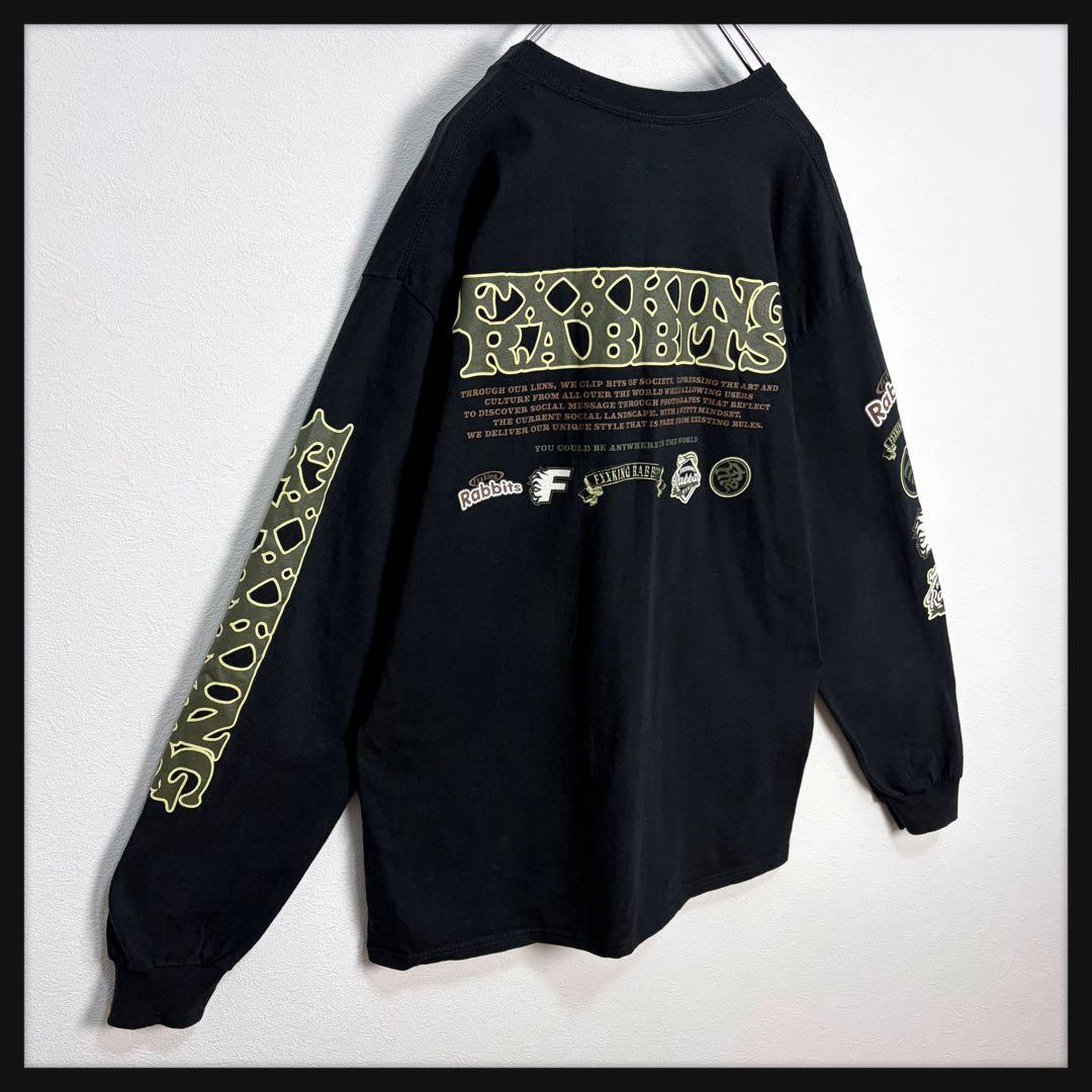 【美品★伊勢限定】FR2 月限定カラー ビッグロゴ 長袖Tシャツ ロンT カーキ