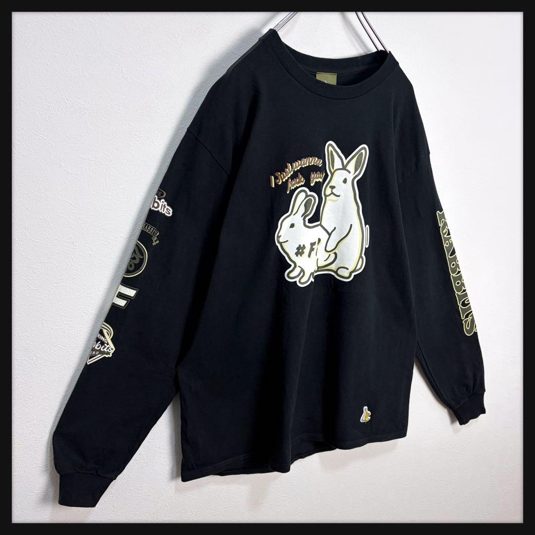 【美品★伊勢限定】FR2 月限定カラー ビッグロゴ 長袖Tシャツ ロンT カーキ