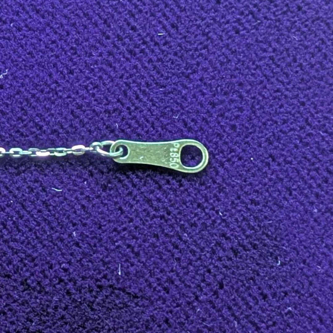 れ*ょ様 プラチナpt850 リング型ダイヤモンドネックレス 3g