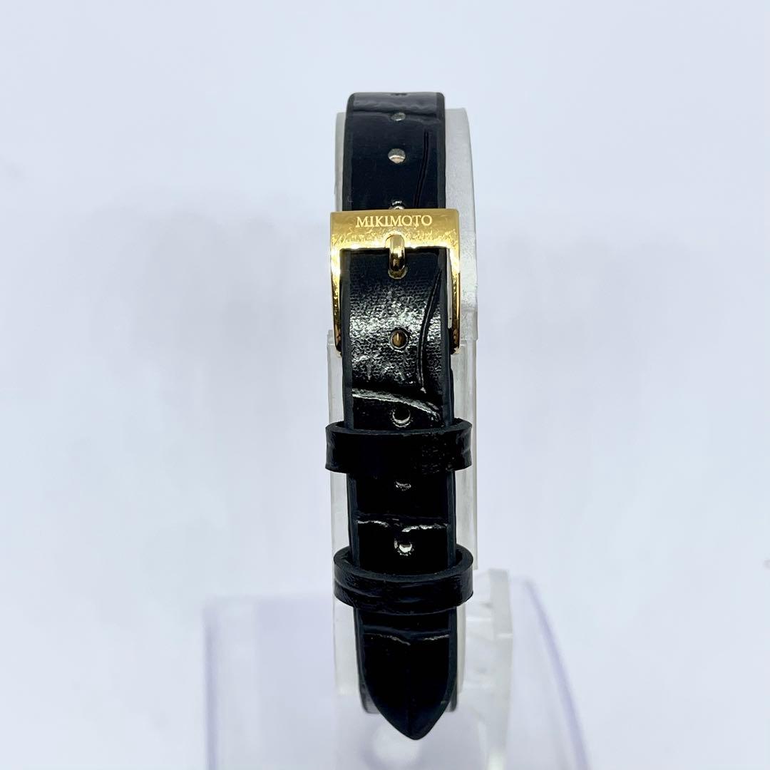 43 MIKIMOTO ミキモト シェル文字盤 5pパール ゴールド 稼働