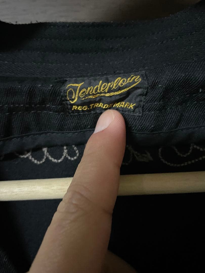 Tenderloin ブラック ノーカラージャケット　work jkt S 黒