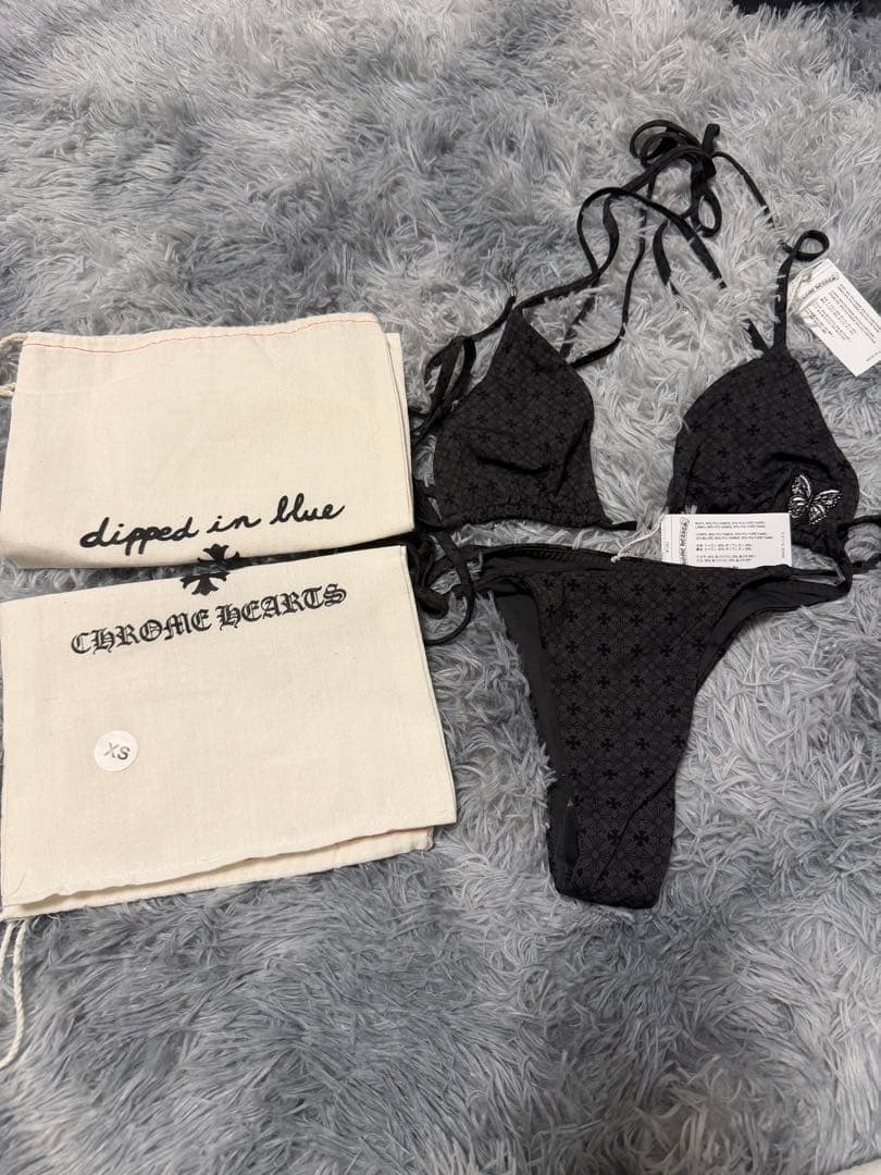 新品未使用【正規品】CHROME HEARTS ブラック三角ビキニ XS