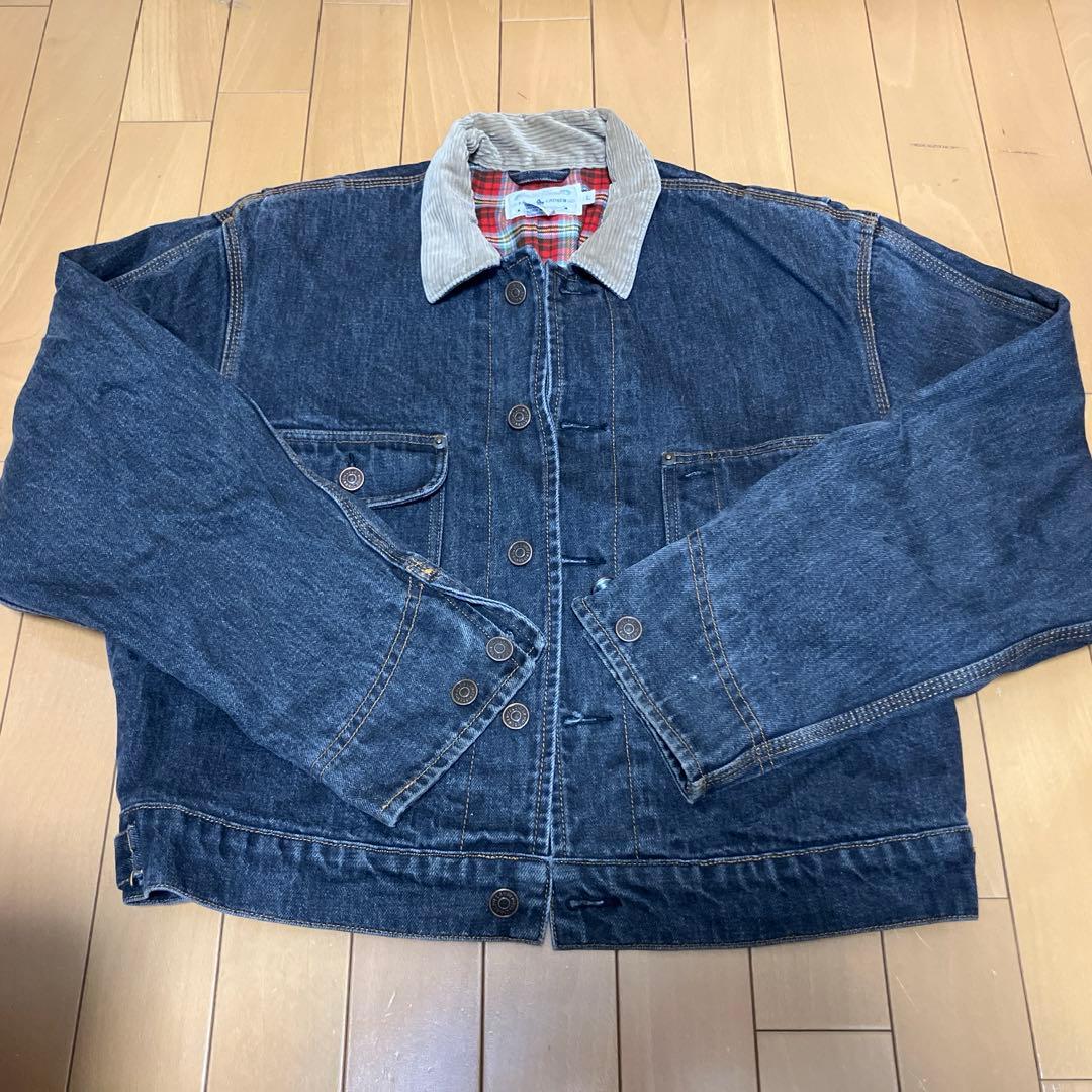 希少 80s　RALPH LAUREN　デニムジャケット　白タグ　コーデュロイ