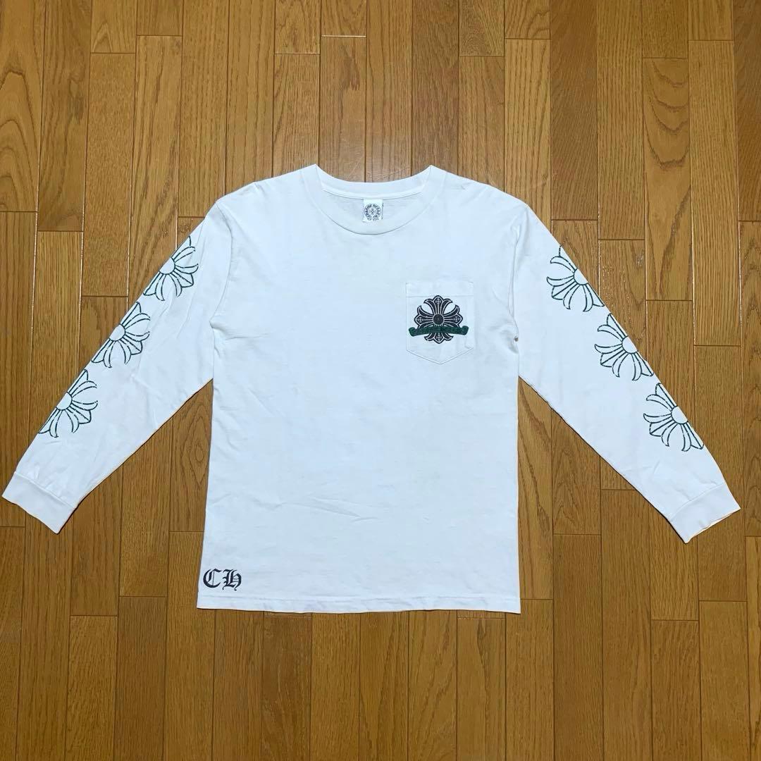 クロムハーツ　長袖シャツ　ホワイト　ロンT サイズM 4S362
