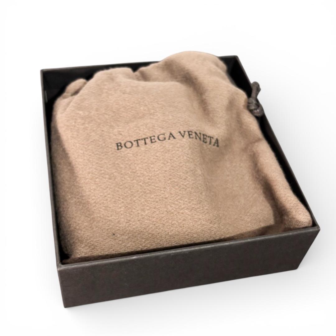 BOTTEGA VENETA イントレチャート 3つ折り財布 ブラック レザー