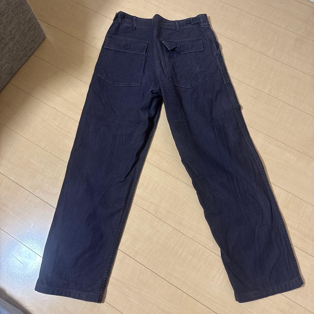 オアスロウ　orSlow ファティーグパンツ　ブラック　ブラウン　パープル