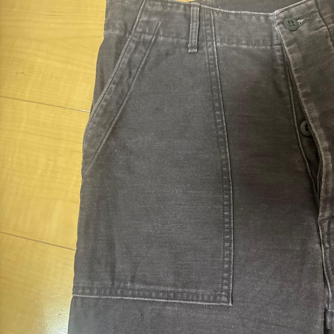 オアスロウ　orSlow ファティーグパンツ　ブラック　ブラウン　パープル