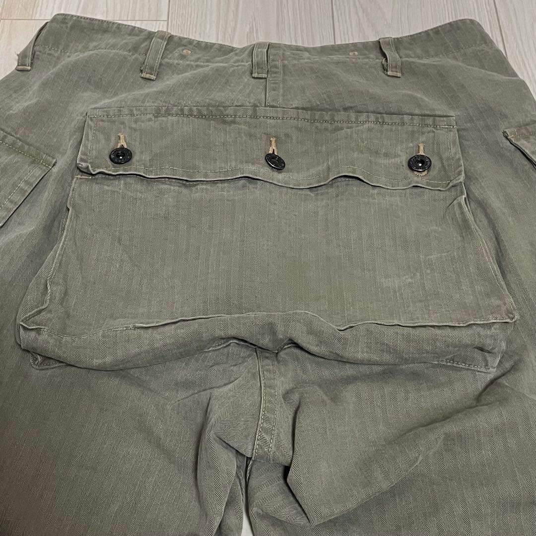 【美品】バズリクソンズ P-44 モンキーパンツ HBT ヘリンボーン