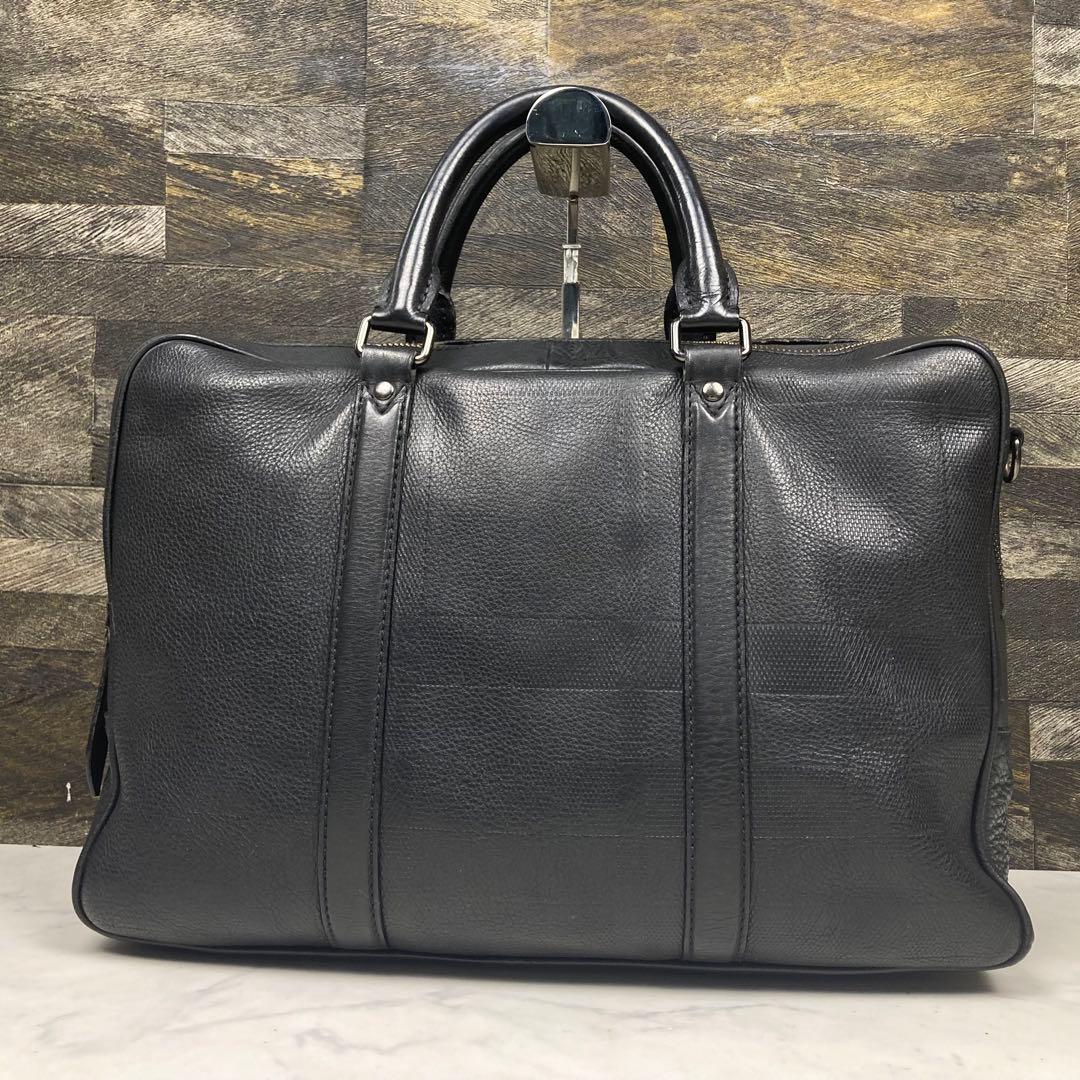 バーバリー シャドーノバチェック ハンドバッグ 2way ビジネスA4 黒