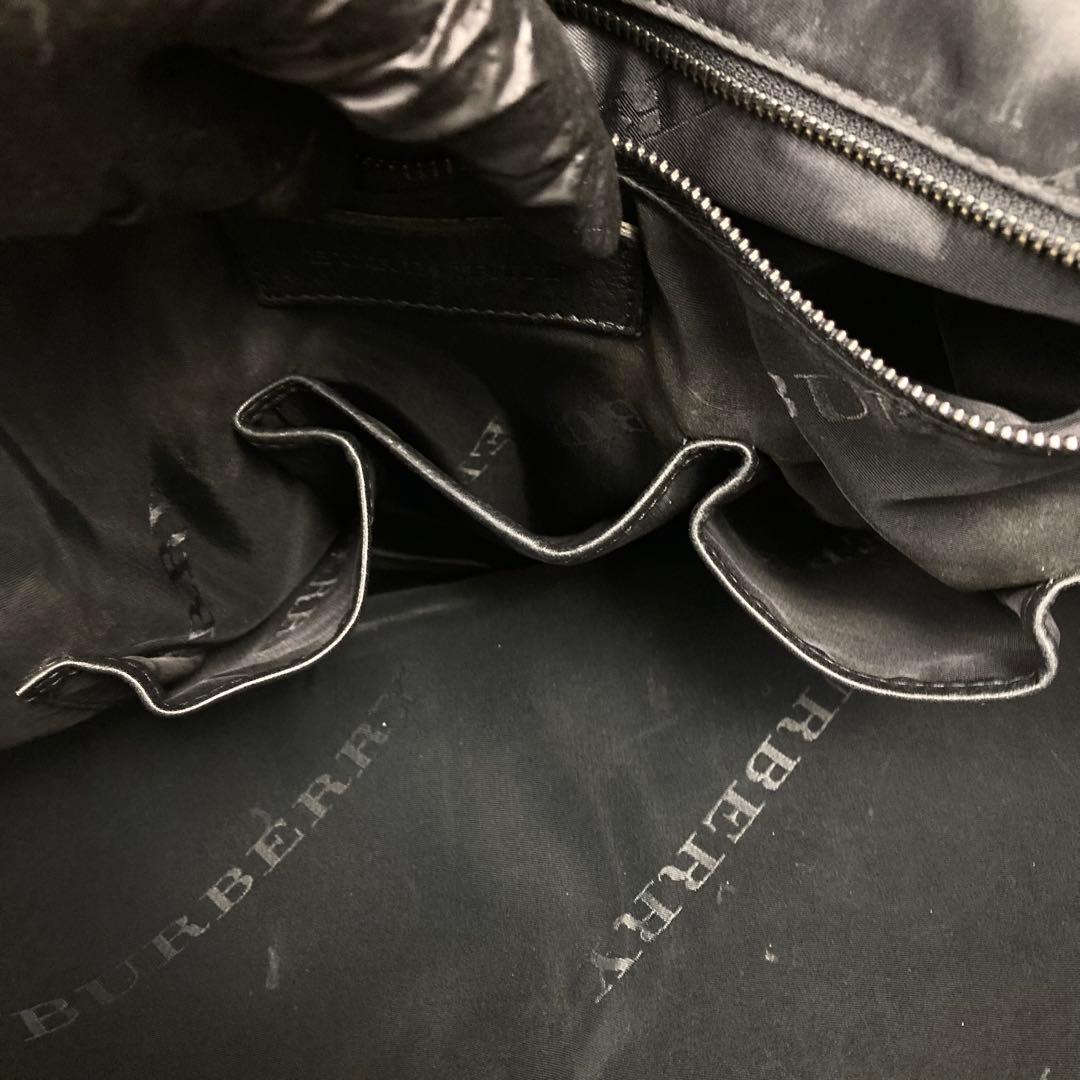 バーバリー シャドーノバチェック ハンドバッグ 2way ビジネスA4 黒