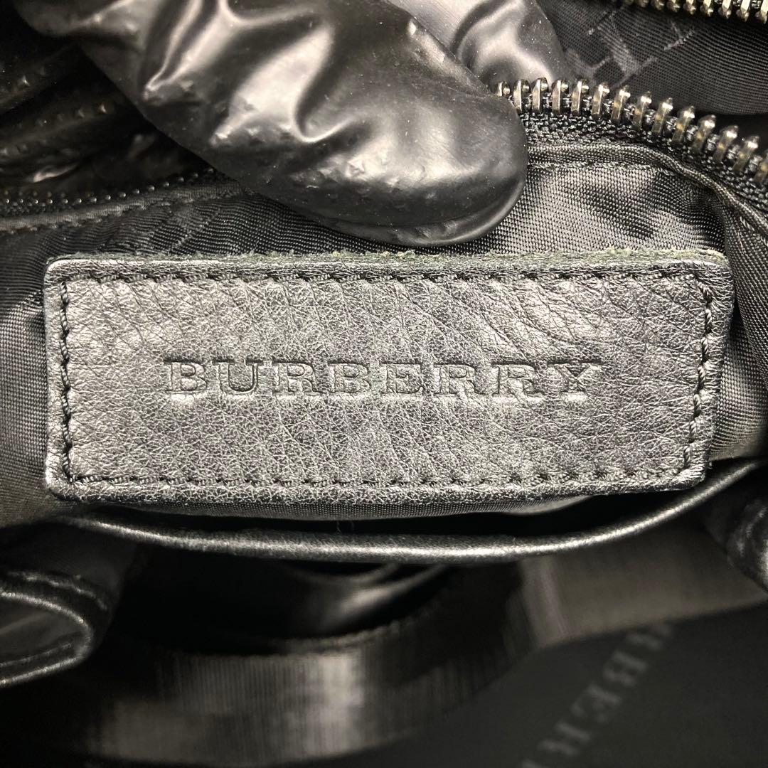 バーバリー シャドーノバチェック ハンドバッグ 2way ビジネスA4 黒