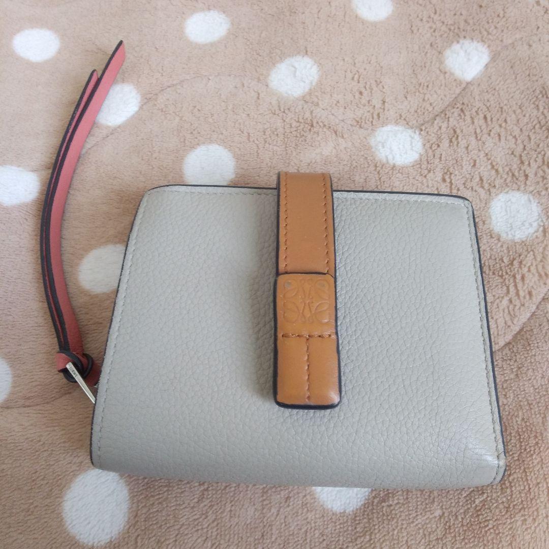 LOEWE 二つ折り財布 ベージュ/ブラウン