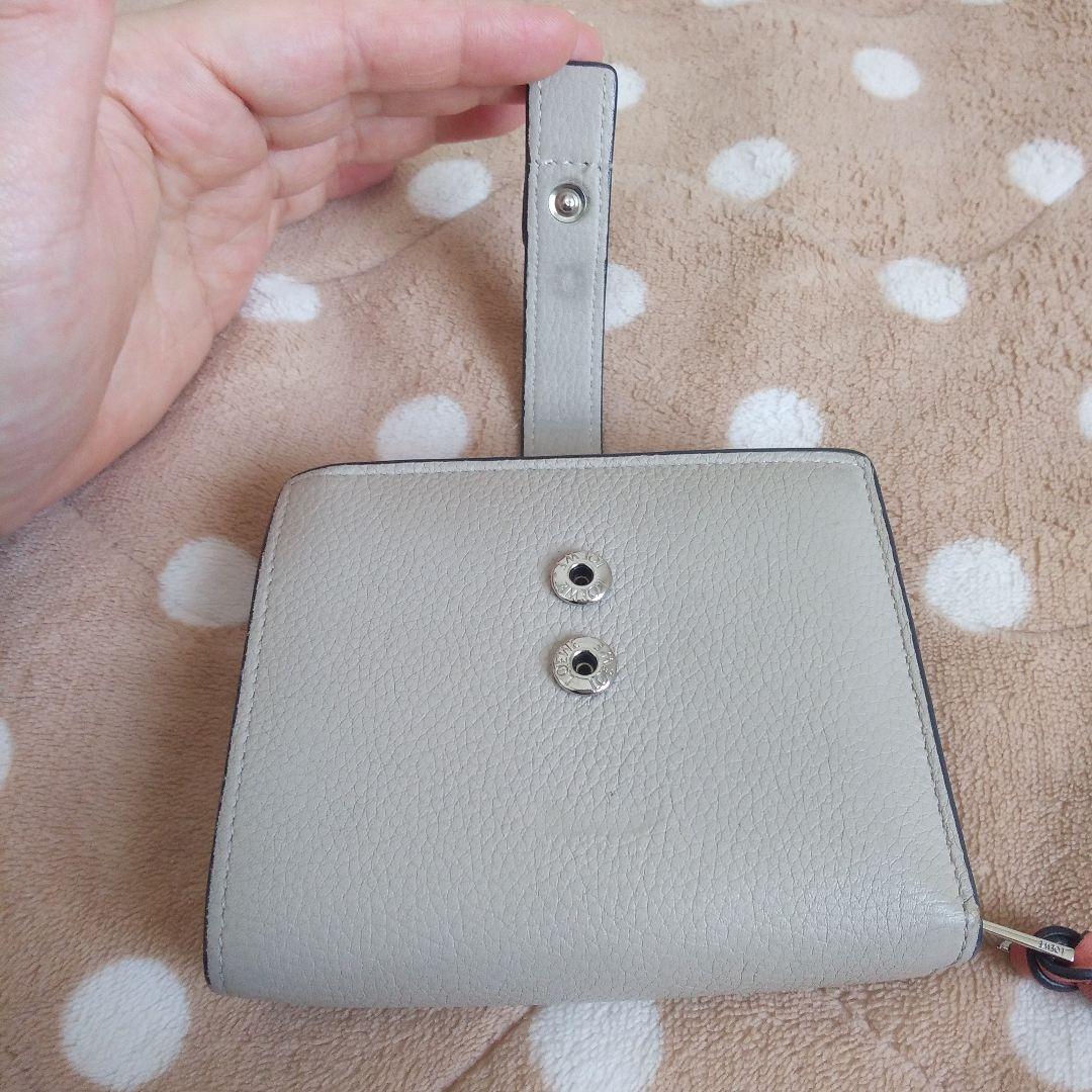 LOEWE 二つ折り財布 ベージュ/ブラウン