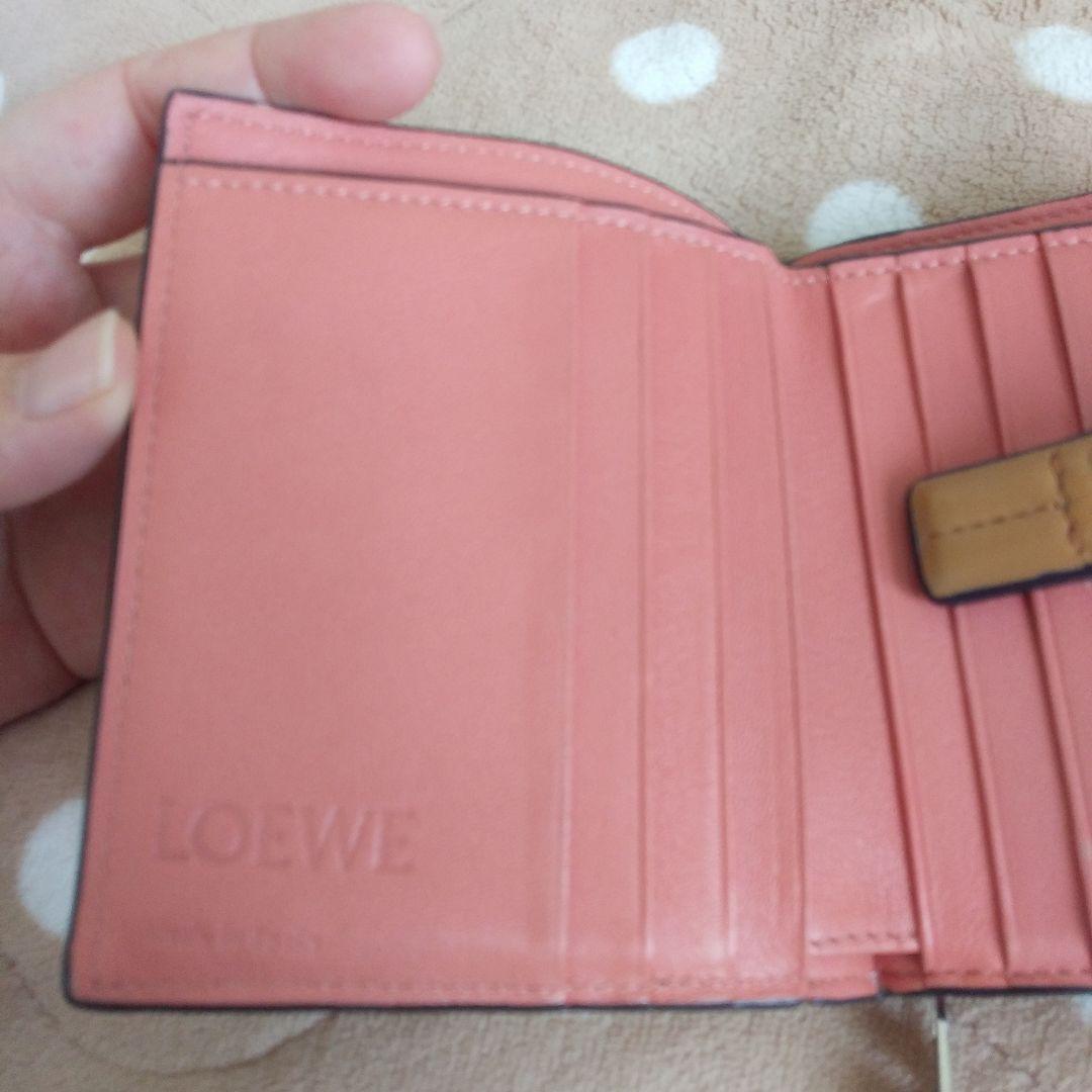 LOEWE 二つ折り財布 ベージュ/ブラウン