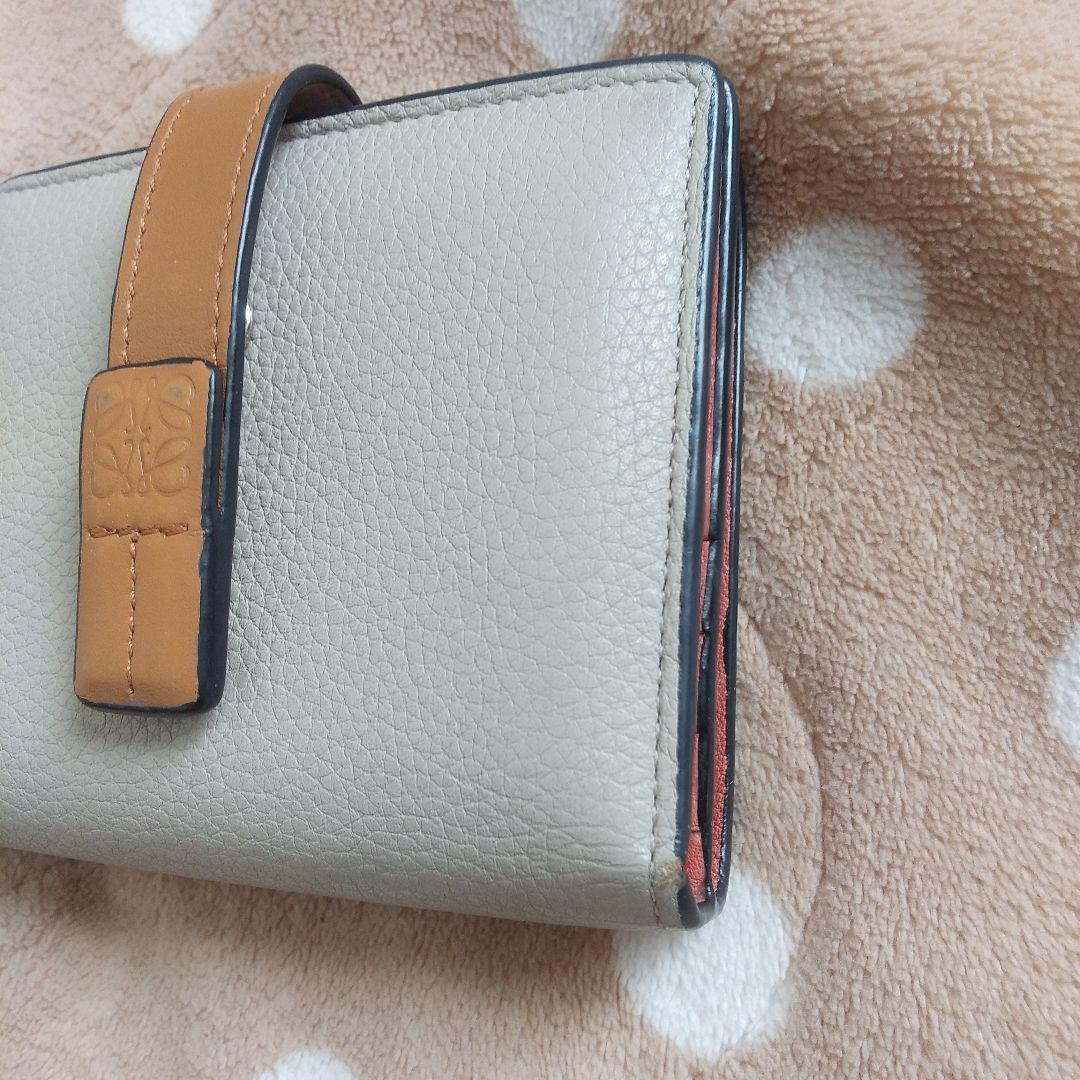 LOEWE 二つ折り財布 ベージュ/ブラウン